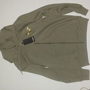 True Religion City Buddha Full Zip Hoodie Size-S Kamalata Green NWT